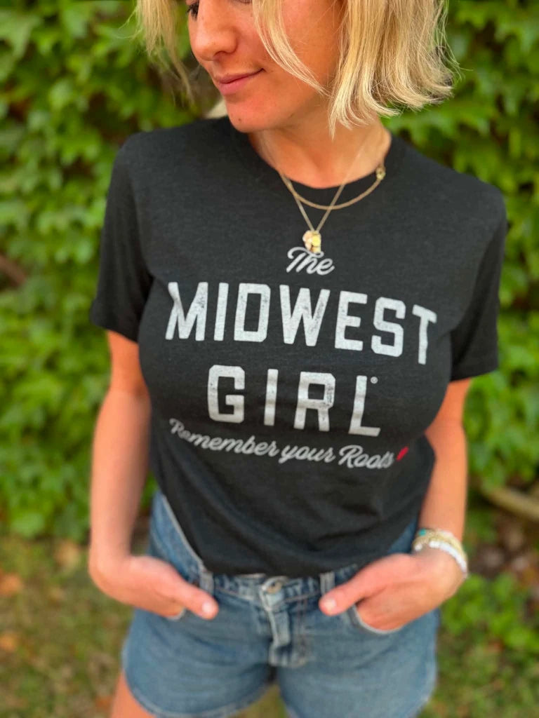 Jackson Street Tee- Charcoal