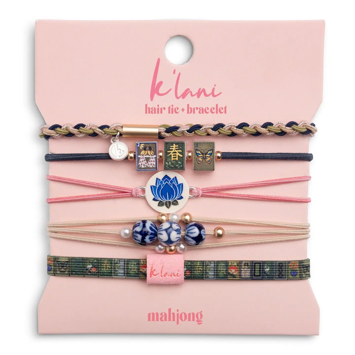 Mahjong Hair Tie Bracelet