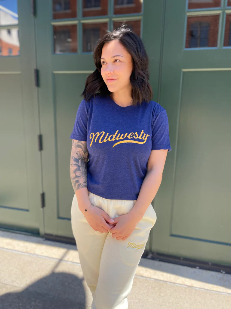 Midwesty Tee in Navy