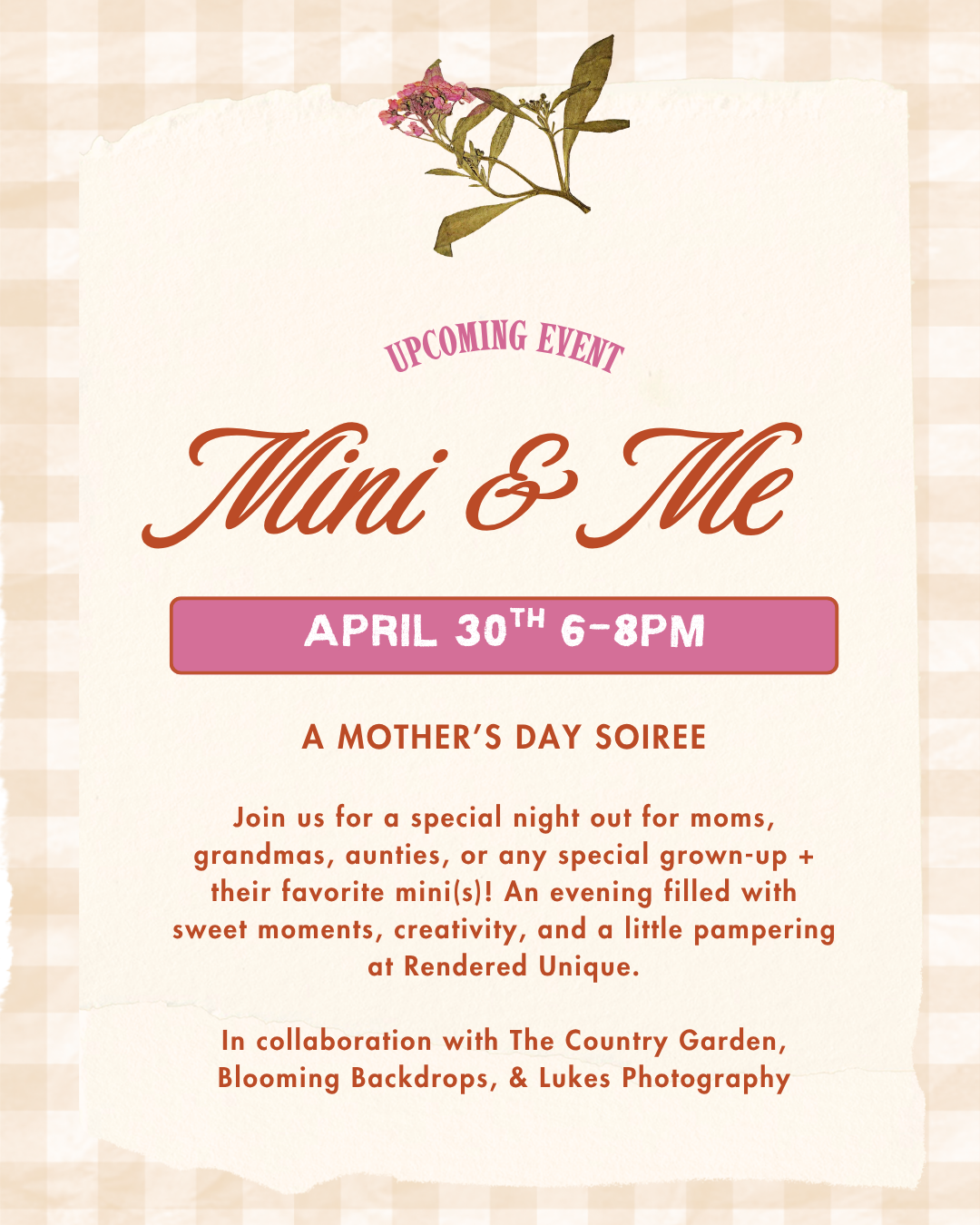 Mini & Me: A Mother's Day Soiree