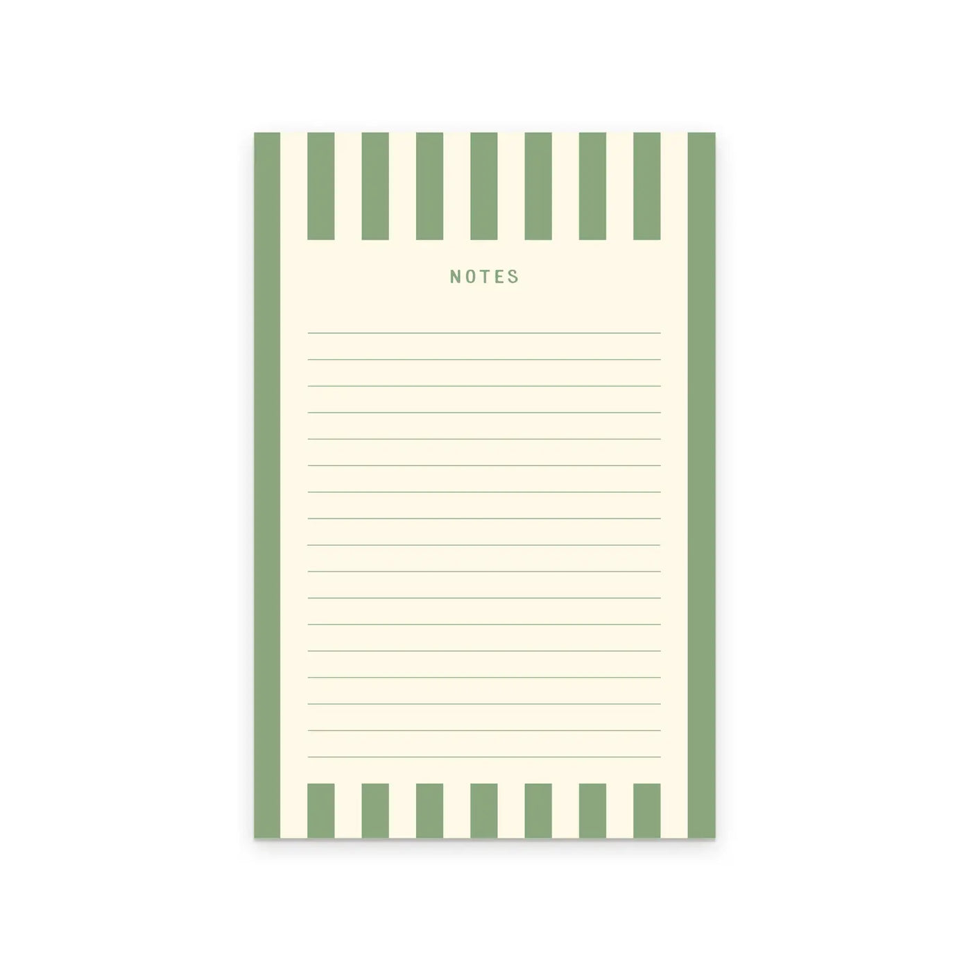 Green Stripe Notepad