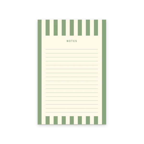 Green Stripe Notepad