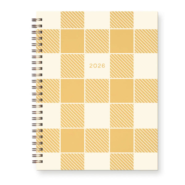 Gingham Dated Planner 2026