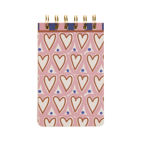 A Dopo Hearts Twin Wire Notepad