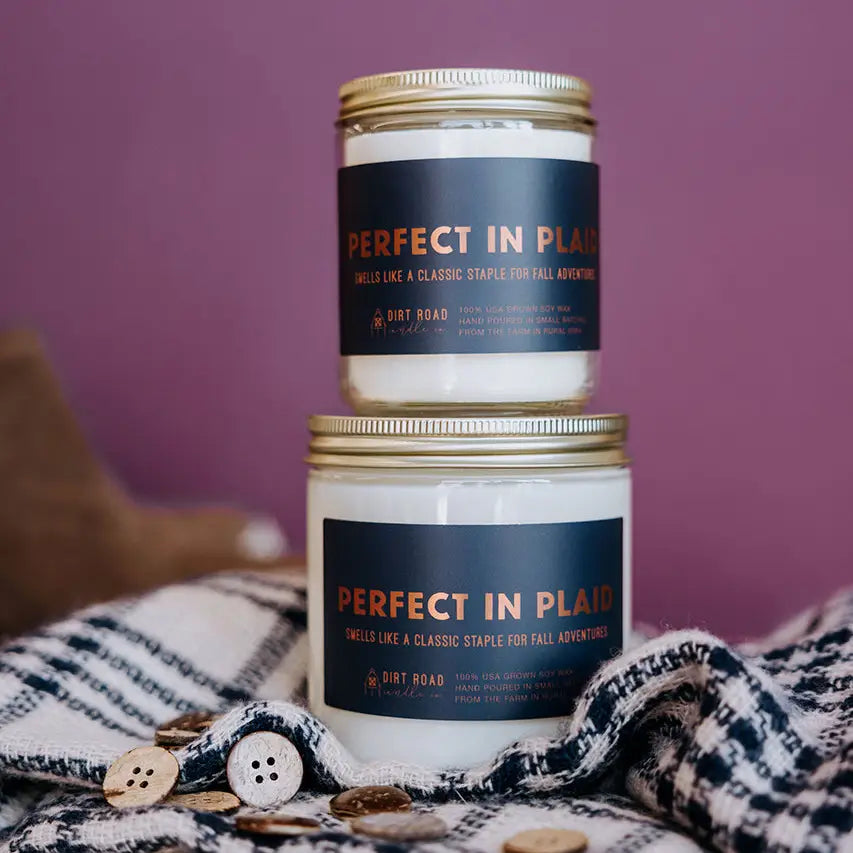 Perfect In Plaid Candle