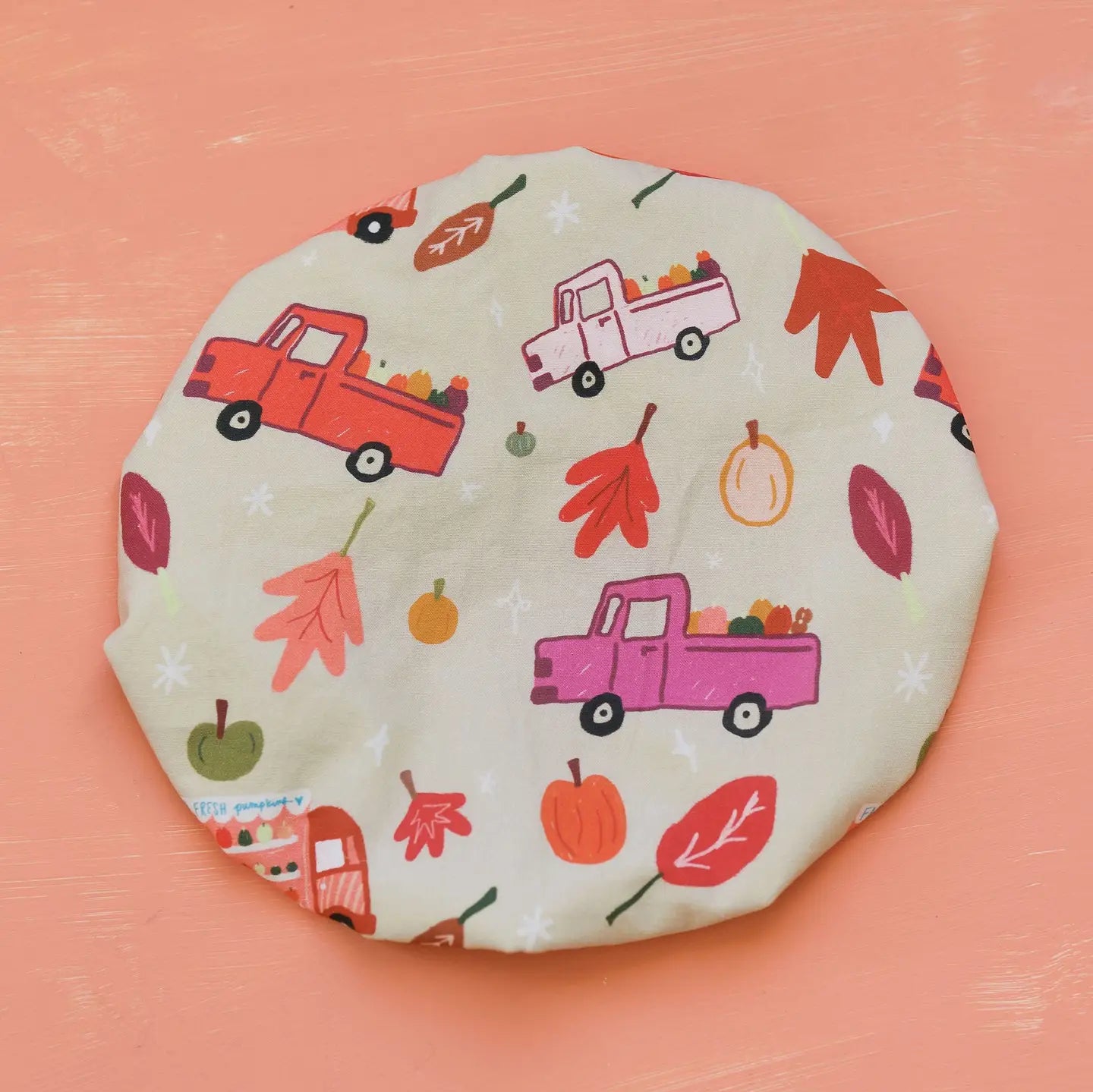 Pumpkin Truck 10.5" Bowl Cover