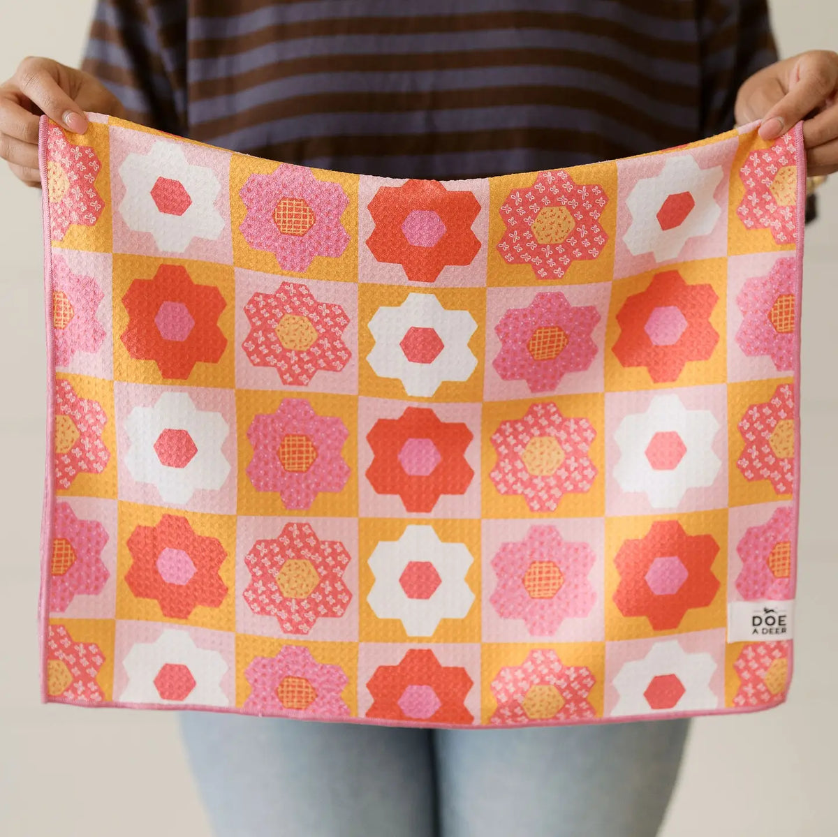 Pieced With Love Waffle Towel