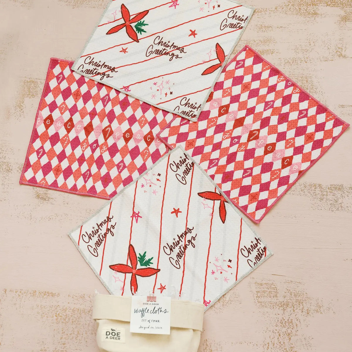 Peace & Joy Wafflecloths