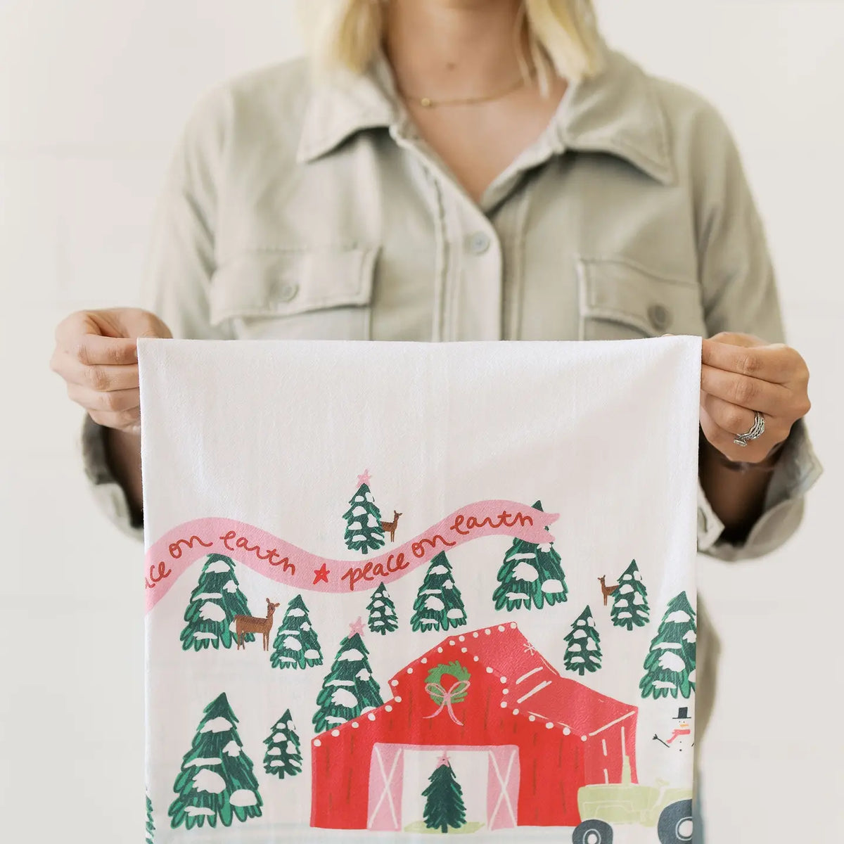 Peace On The Farm Flour Sack Towel