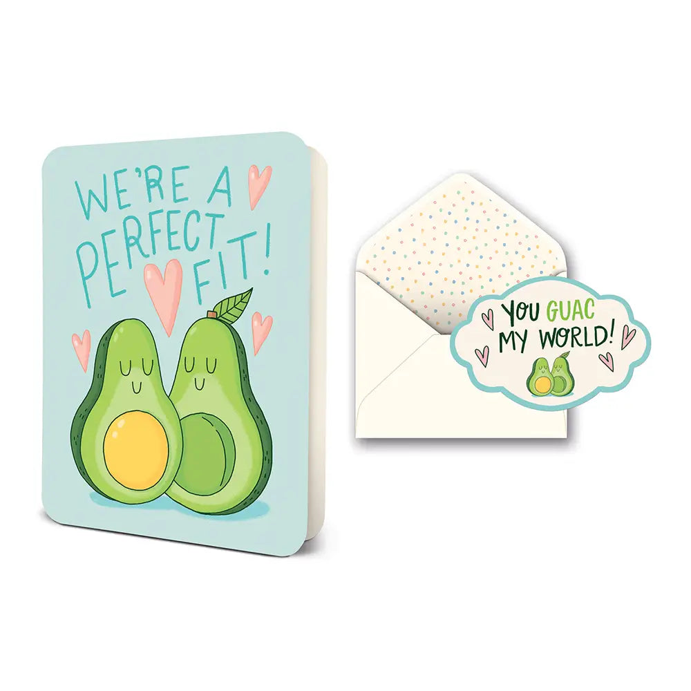 We're A Perfect Fit Greeting Card