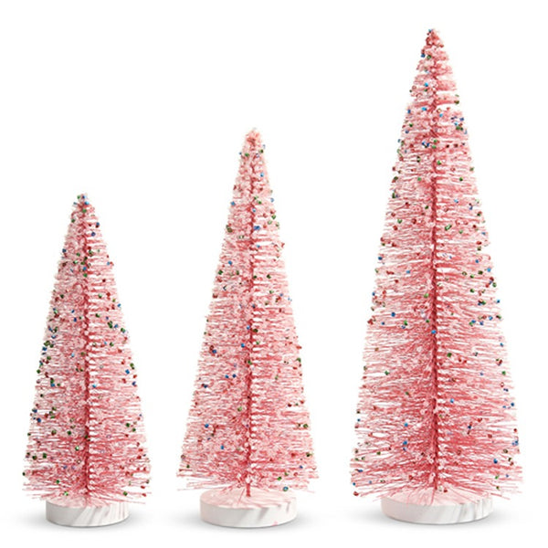 Sprinkled Pink Bottle Brush Tree