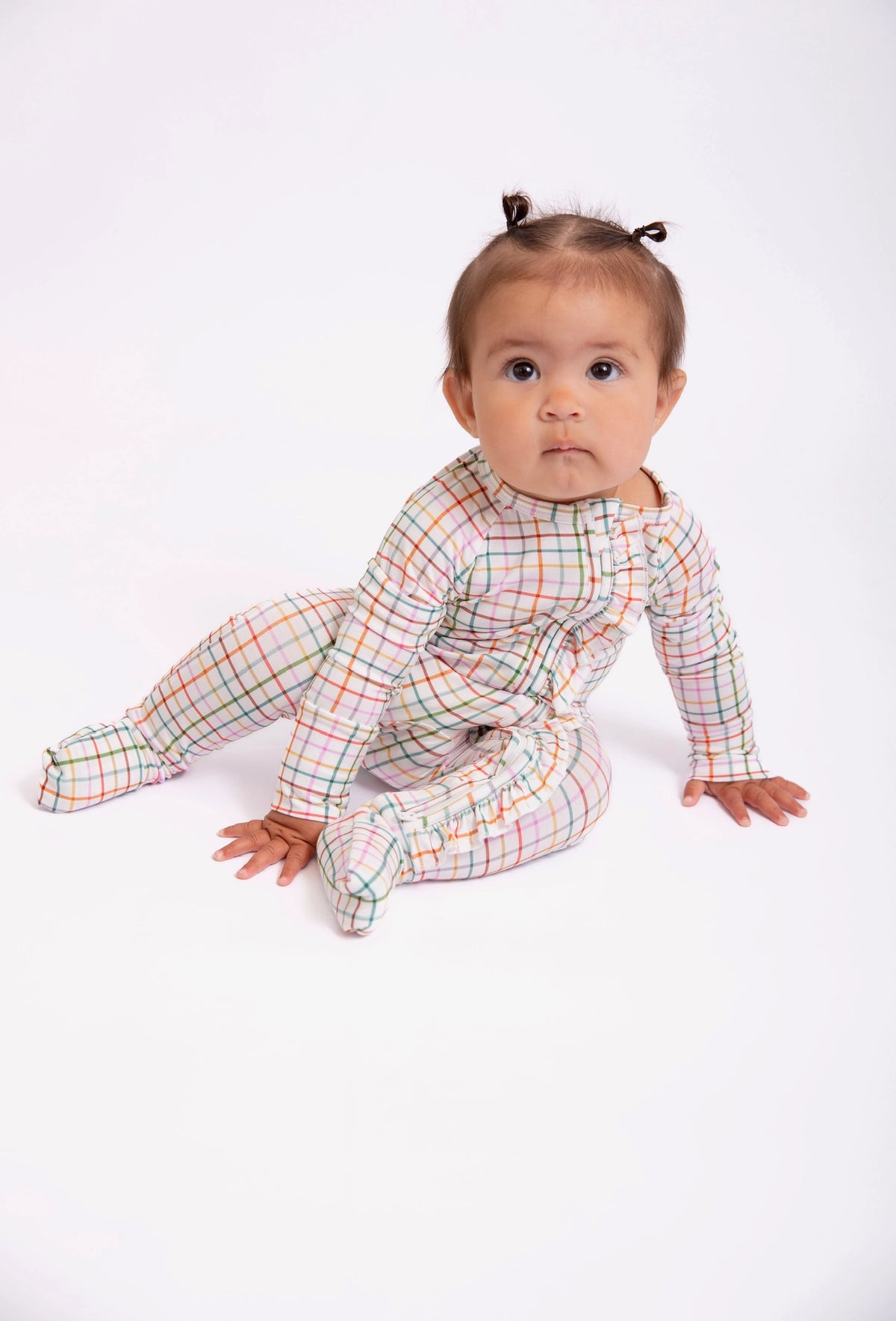 AJ Plaid Zip PJs