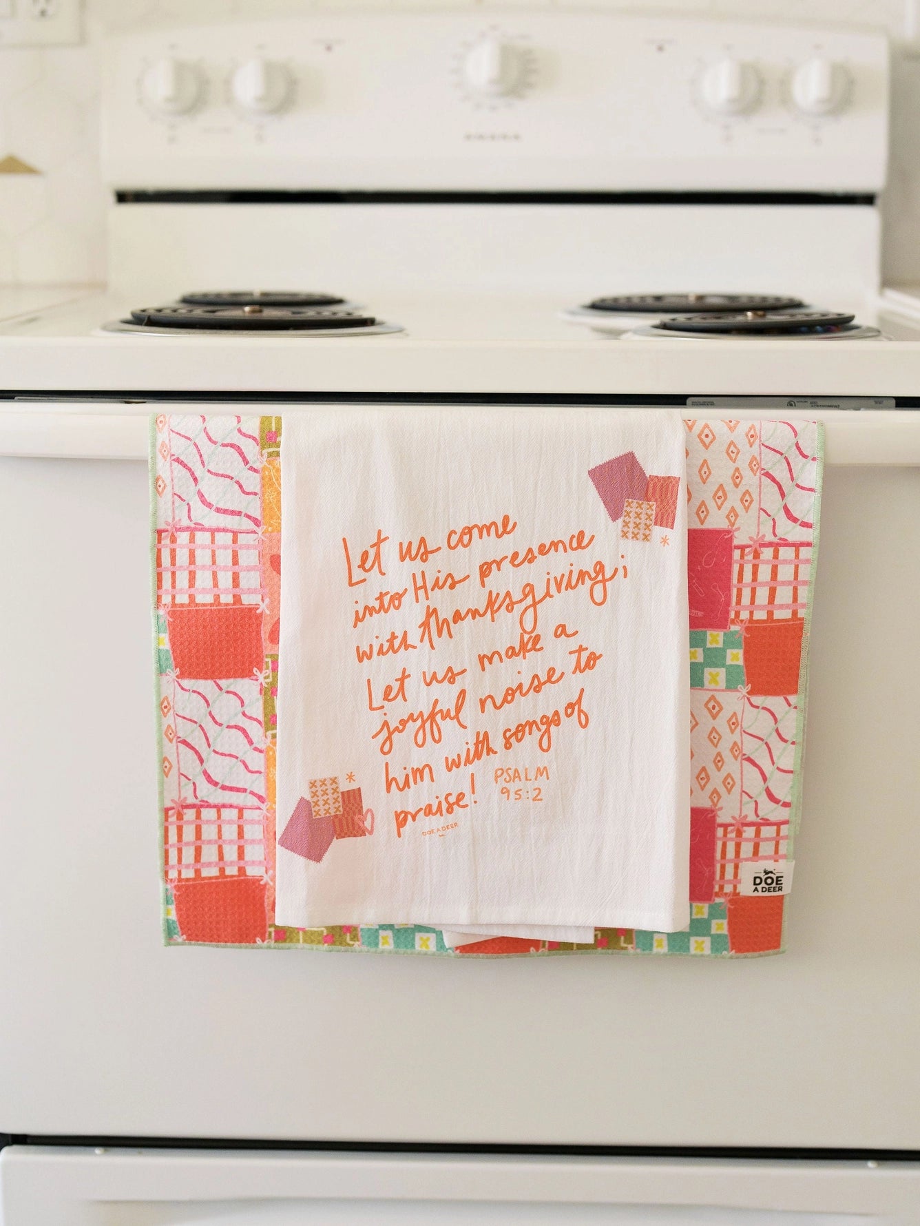 Come Into His Presence Flour Sack Towel