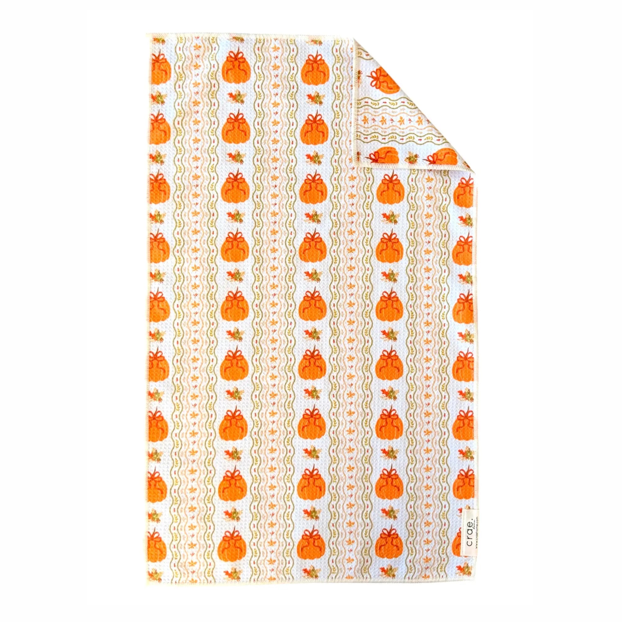 Pumpkin Picnic Double Sided Hand Towel