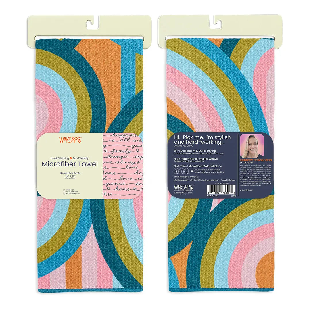 Rainbow Connection Microfiber Dishtowel