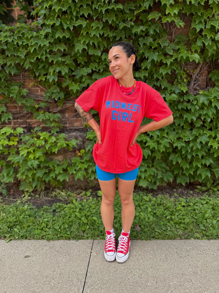 The Midwest Girl Tee-Paprika