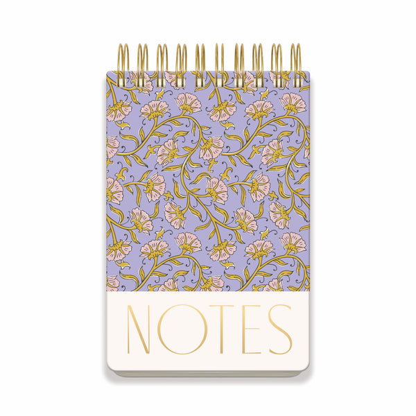 Large Chunky Notepad- Purple Vintage Floral