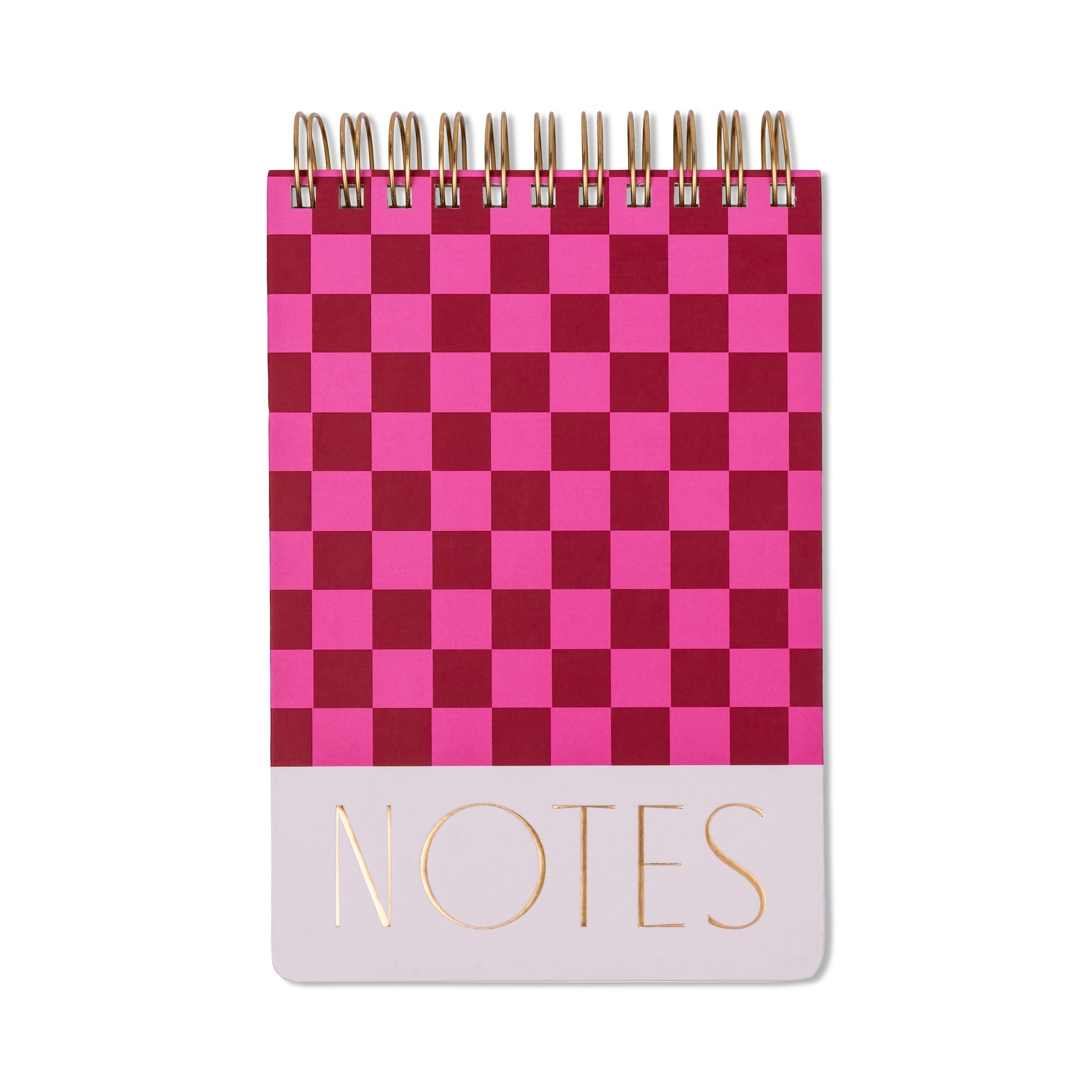 Large Chunky Notepad | Pink Check