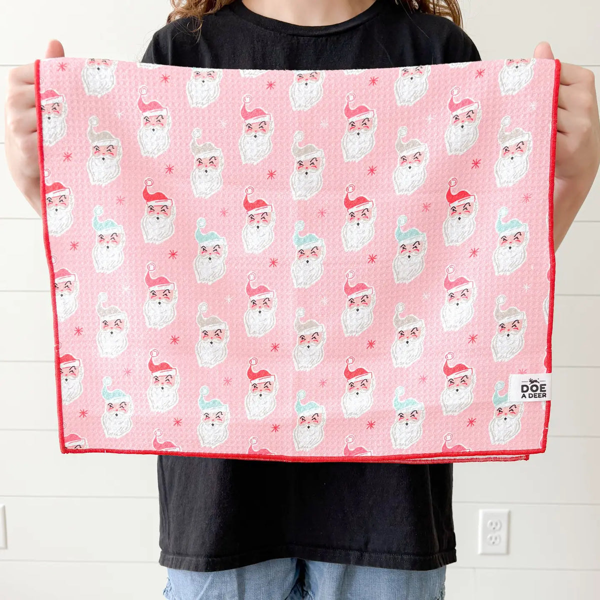 Santa Waffle Towel