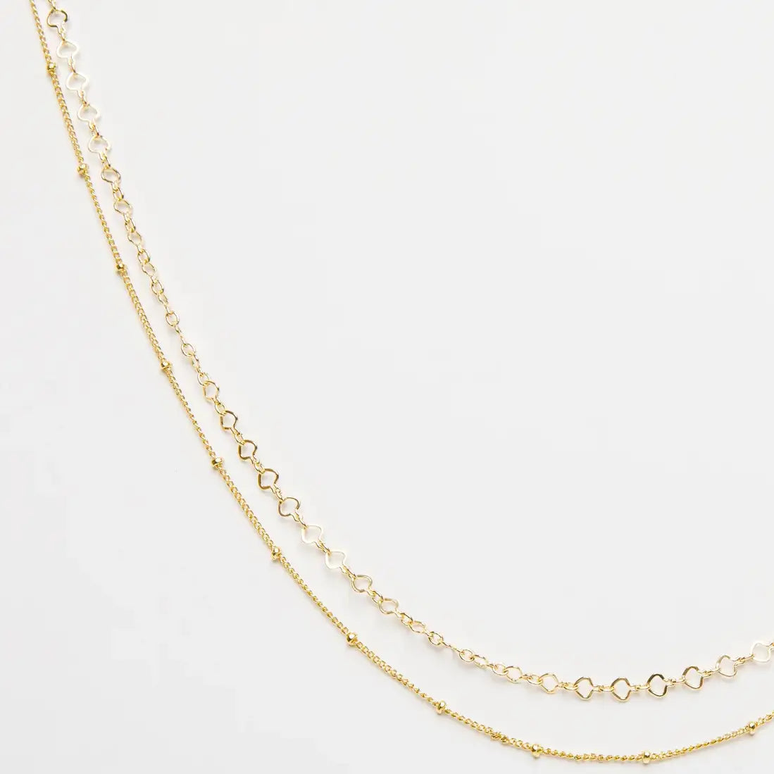 18K Gold Satellite Layered Chocker Necklace