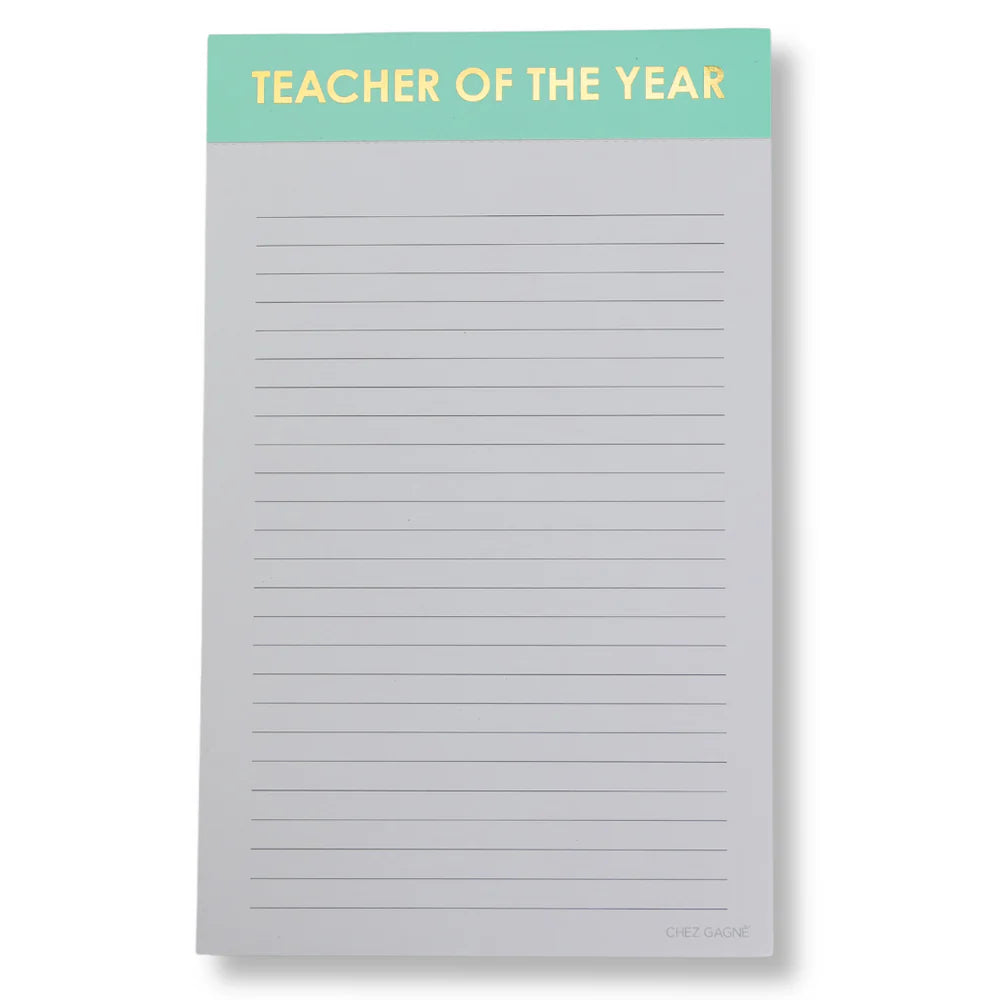 Teacher of the Year Notepad