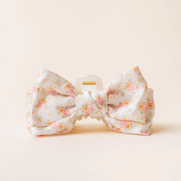 Satin Bow Claw Clip