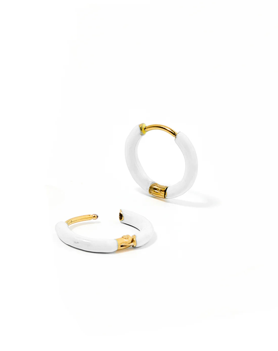 Scarlett Hoop- White 10MM