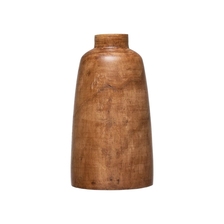 Paulownia Wood Vase- Walnut