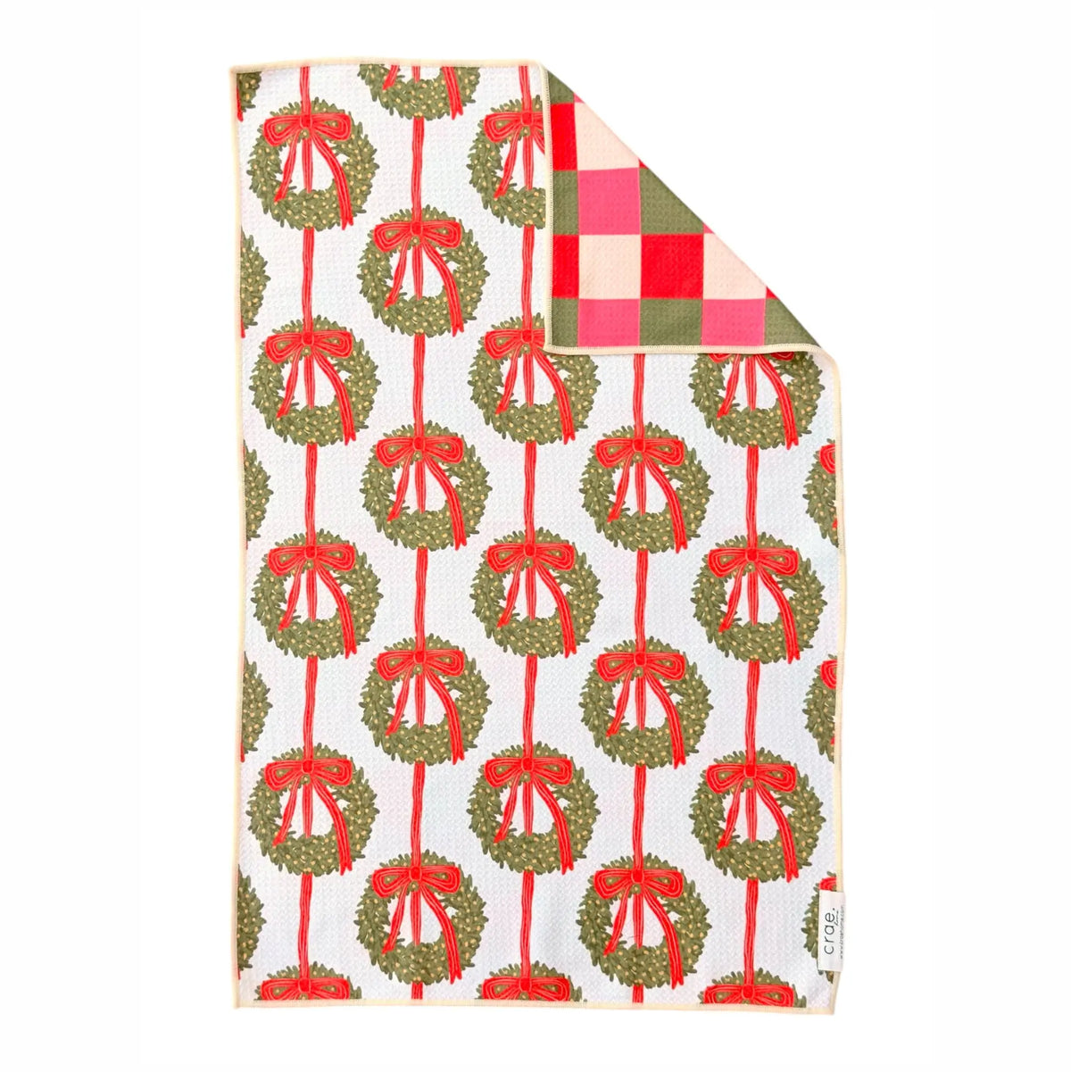 Wrapped in Wreaths Reversible Hand Towel