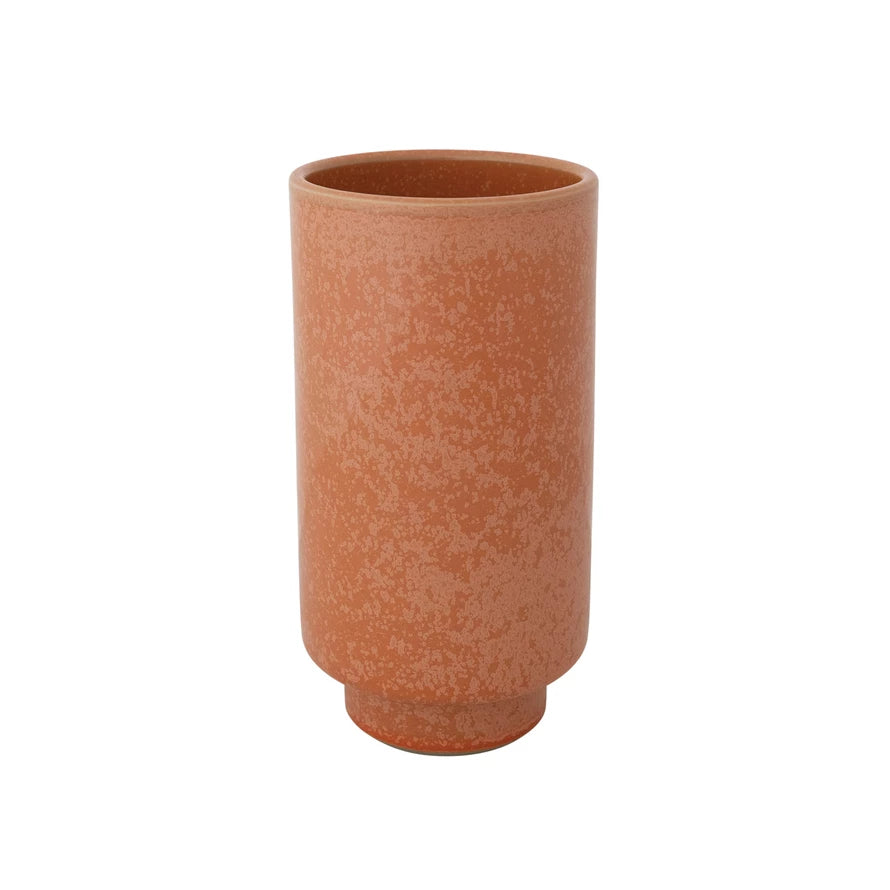 Coral Stoneware Vase