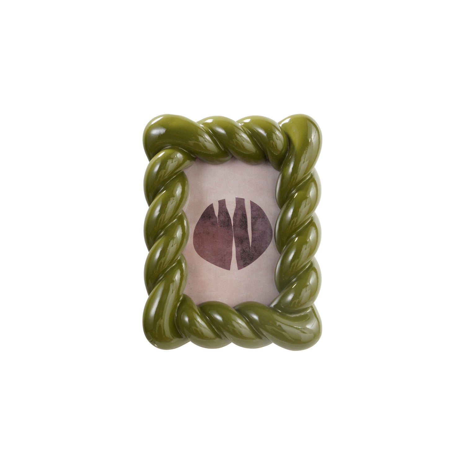 Twisted Resin Photo Frame-Olive