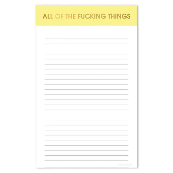 All Of The Fucking Things Notepad