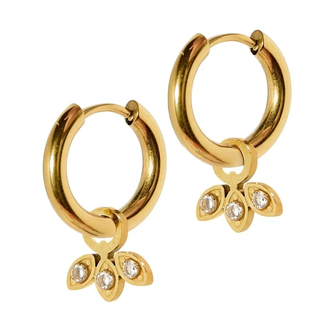 Amara Huggie Charm Earrings