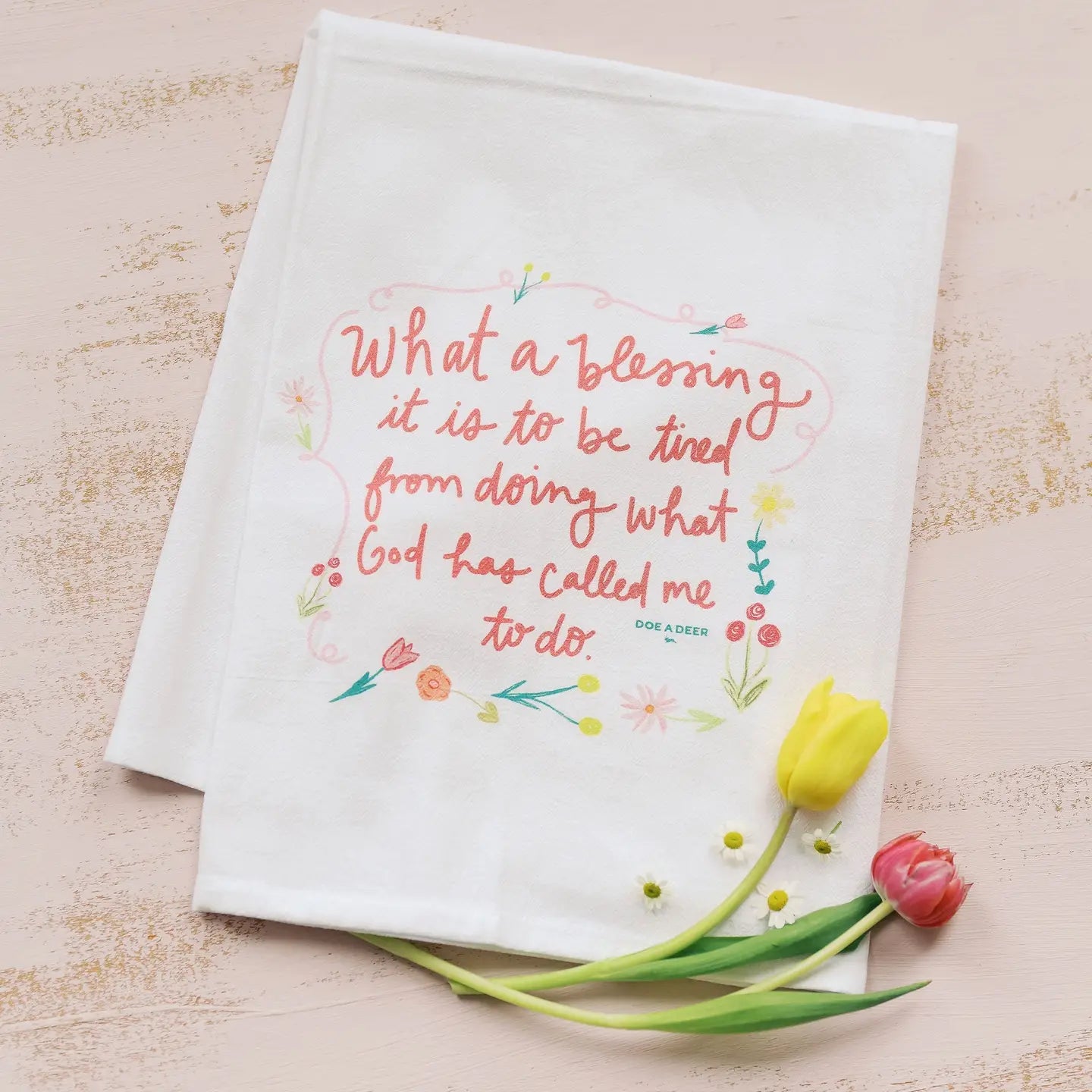 What A Blessing Flour Sack Towel