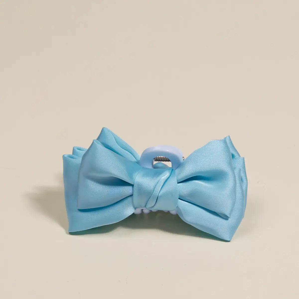 Mini Satin Bow Claw Clip