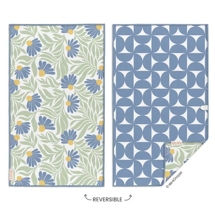 Blue Coneflower Microfiber Towel