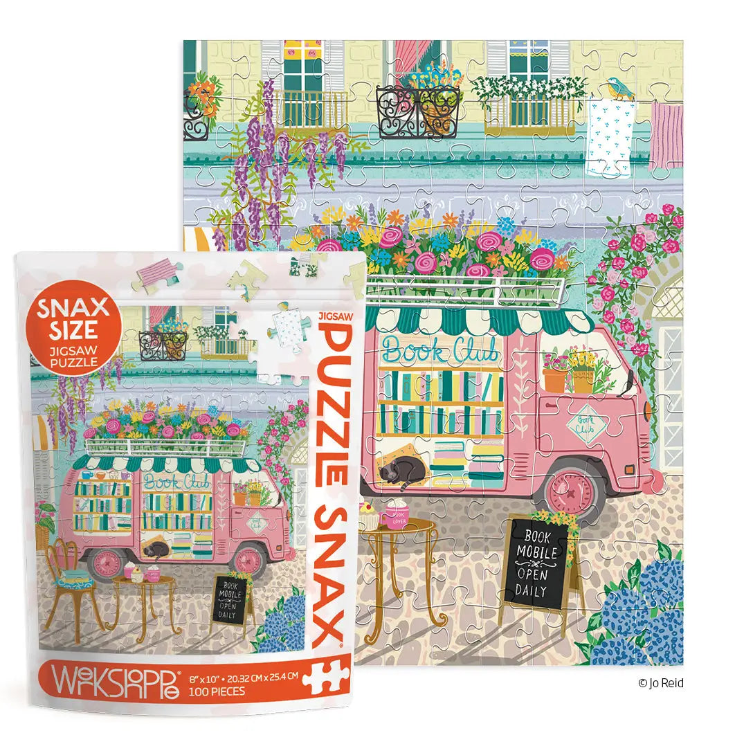 Mobile Book Club 100 Piece Puzzle Snax