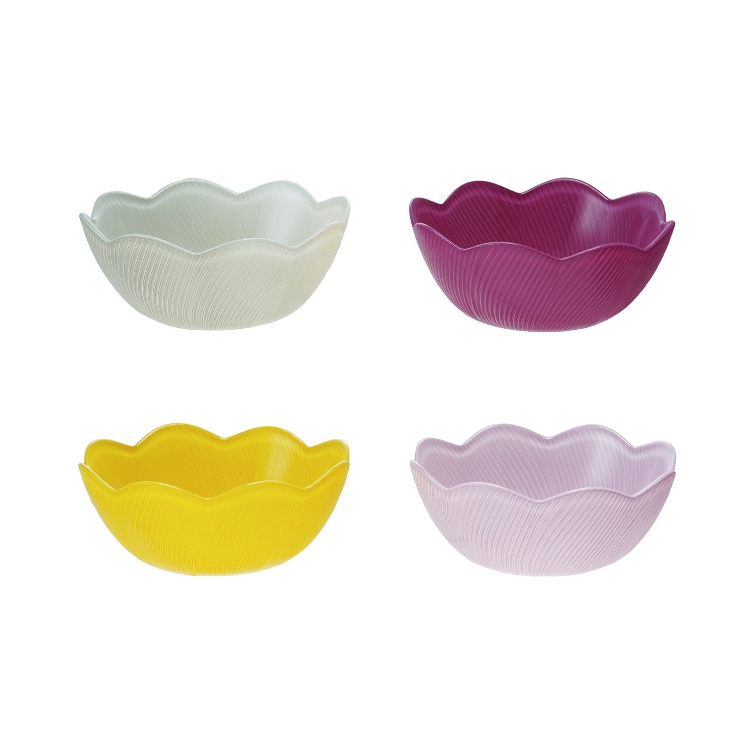 Glass Scalloped Bowls