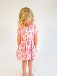 Boots & Bows Short Sleeve Dress