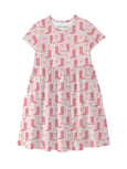 Boots & Bows Short Sleeve Dress