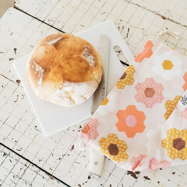 Flower Garden Bread Bag | Sourdough, Food Storage