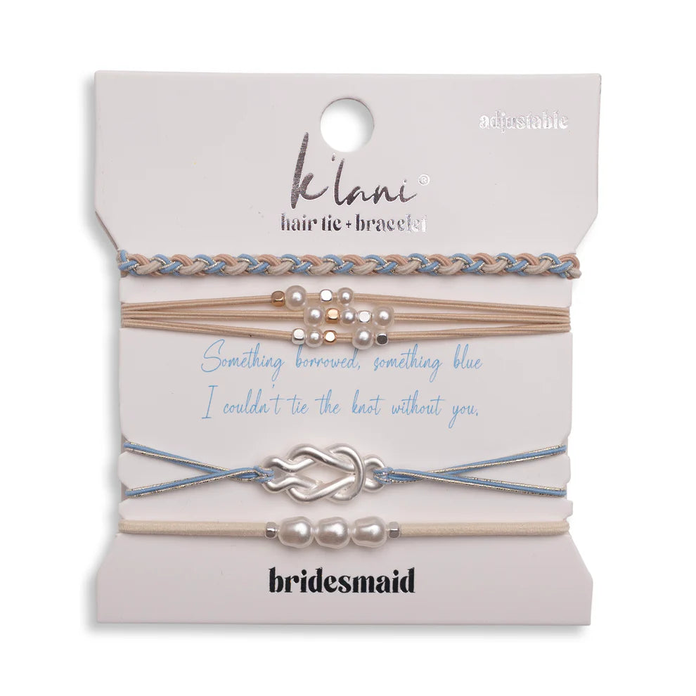 K'lani Bridesmaid Hair Tie + Bracelet Set