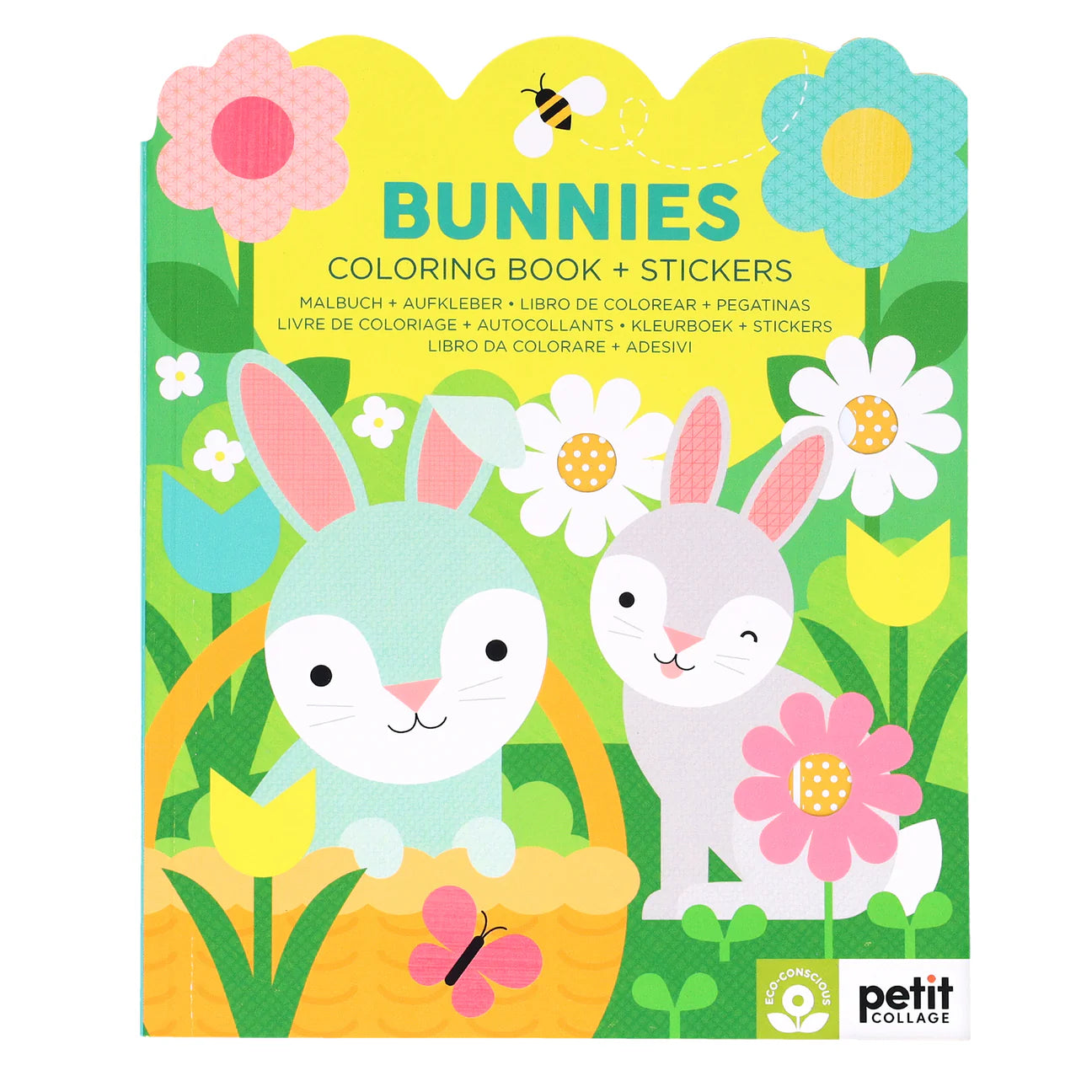 Coloring Book with Stickers | Bunnies