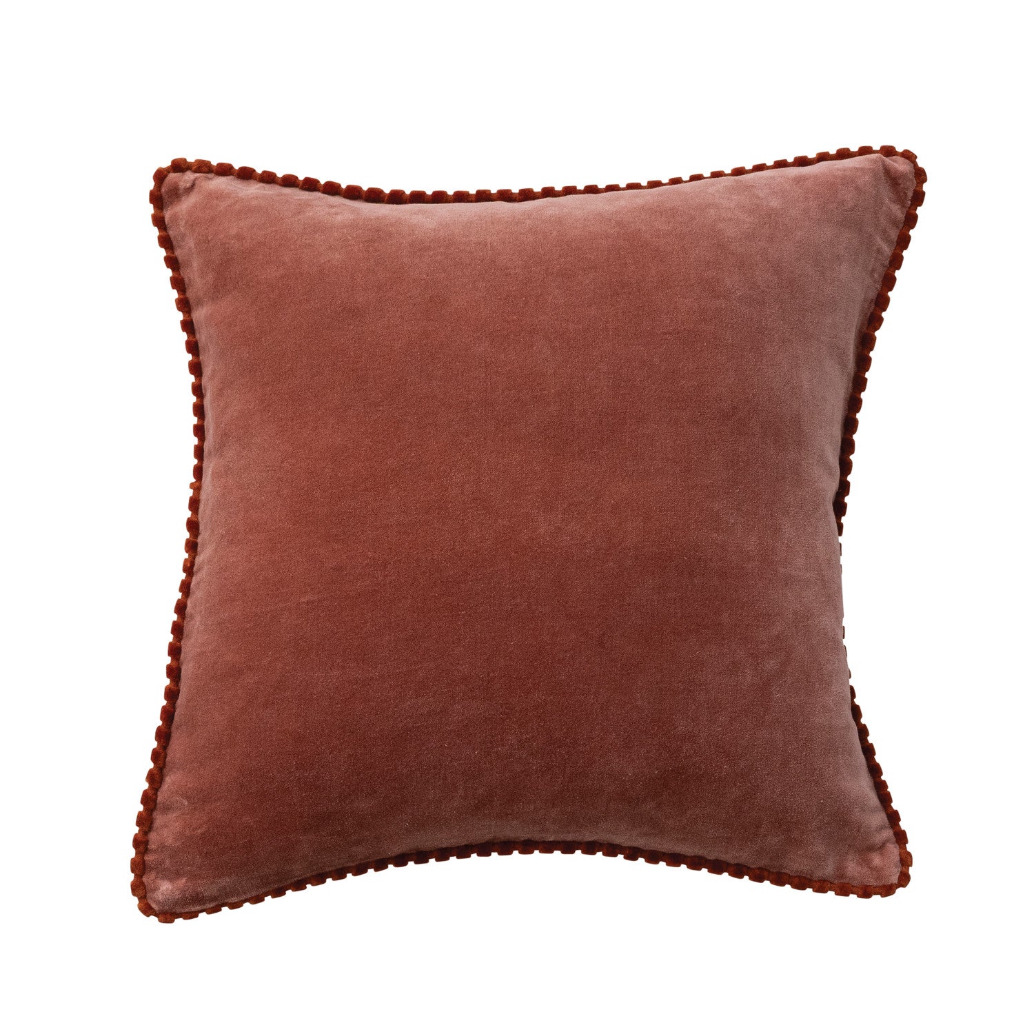 18" Velvet Pillow-Apricot