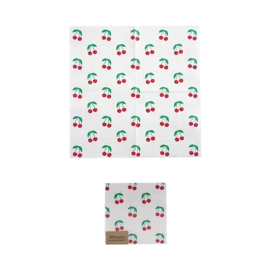 Cherry Cocktail Napkin