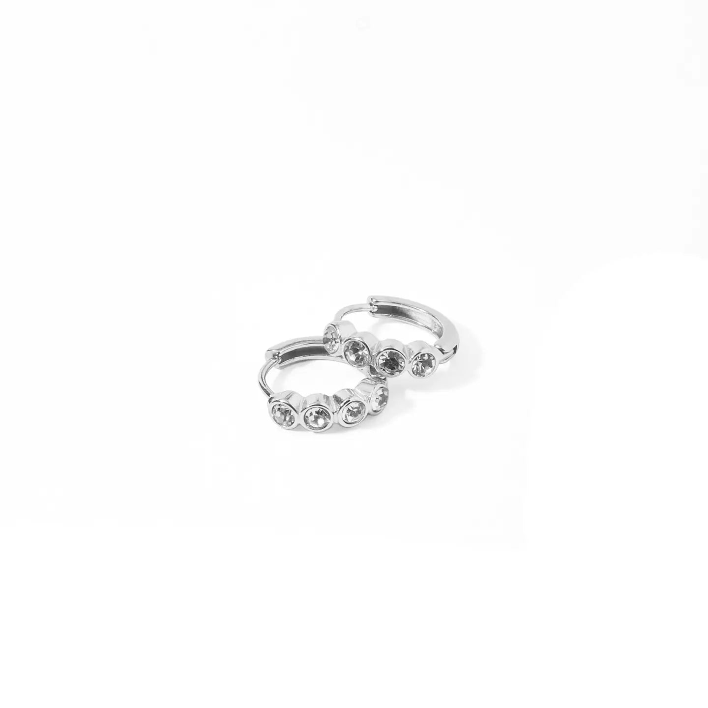 Colette Huggie Earrings | Silver