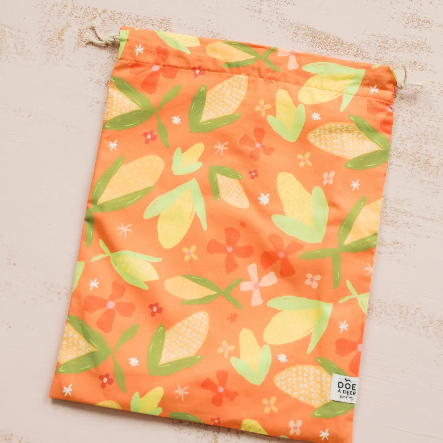 Corn & Flowers Bread Bag