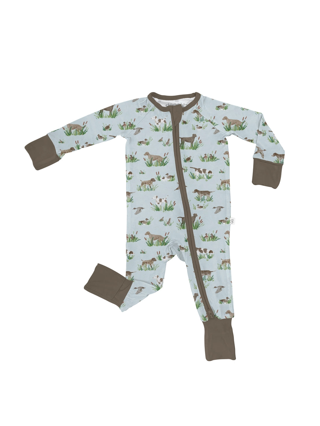 Delta Bird Hunting Dogs Convertible Zip Pjs
