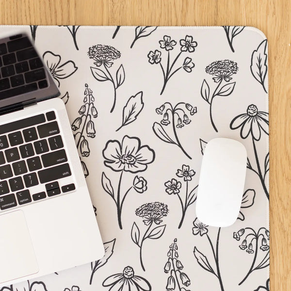 Pressed Floral Desk Pad