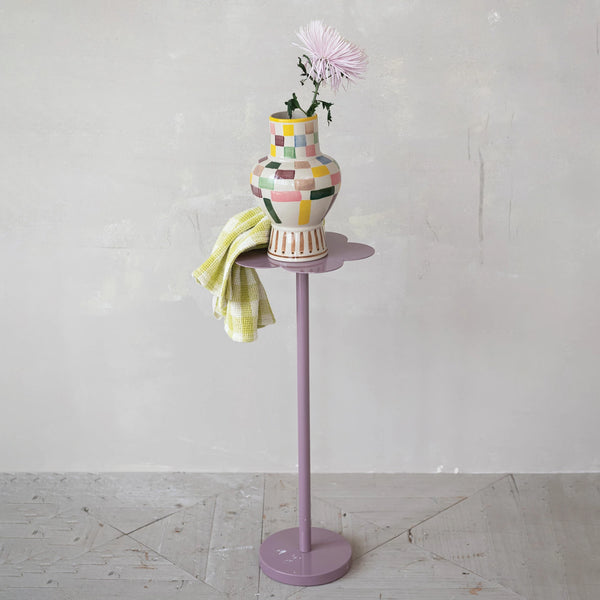 Hand-Painted Stoneware Vase